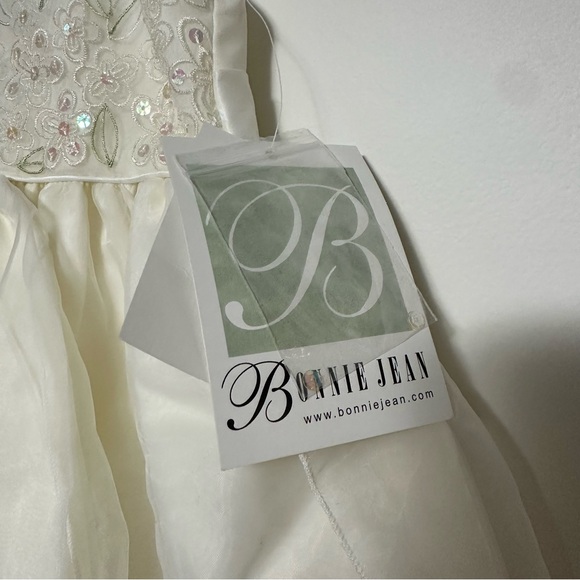 Bonnie Jean 2T Girls Cream Embroidered Christmas Easter or Flower Girl Dress NWT - Picture 6 of 7
